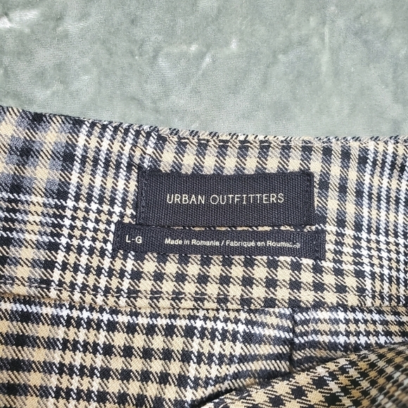 Urban Outfitters Plaid Racing Side Stripe Mini Skirt - Picture 4 of 8